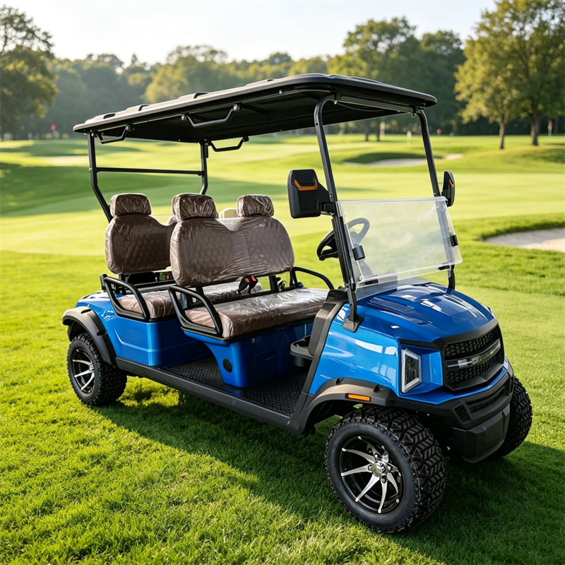 4座 蓝色 golf cart 球场808.png